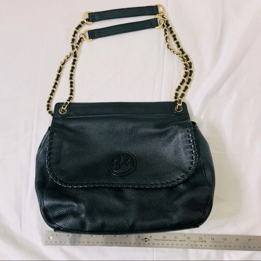 Tory Burch Marion Leather Saddle Bag